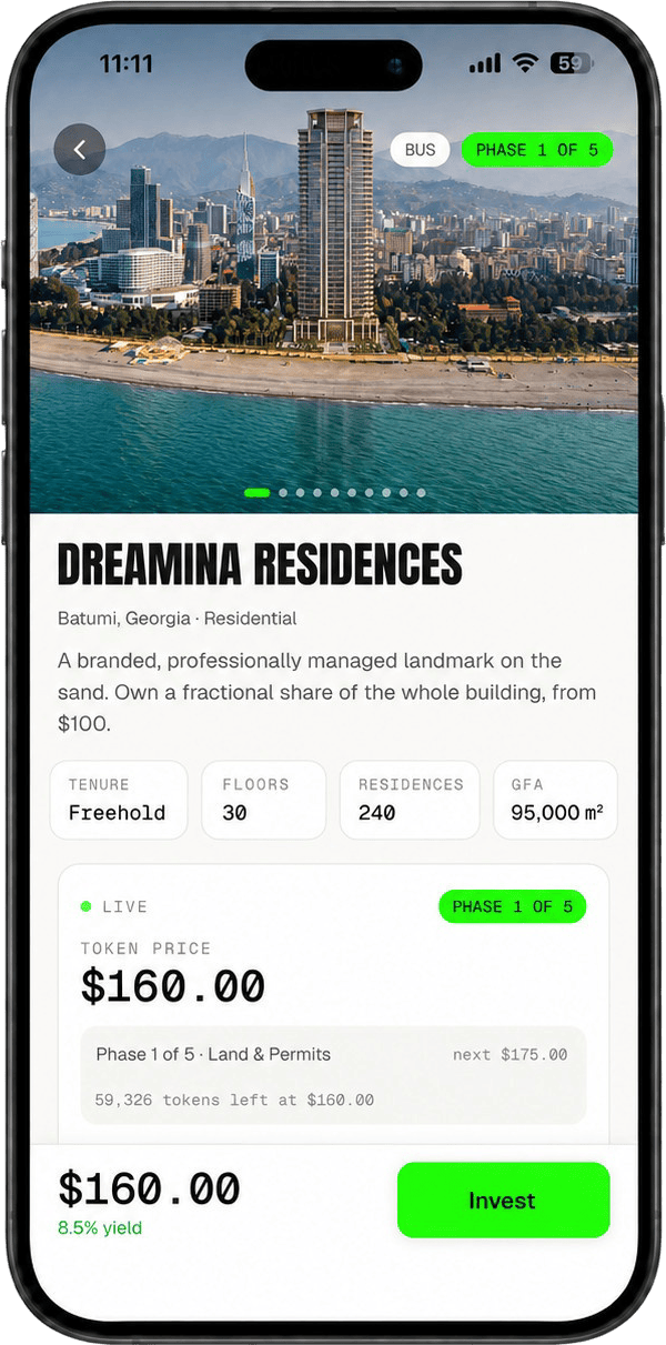 A development listing